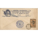 1947 ENVELOPE DA MOSTRA FILATÉLICA 100 ANOS DO SELO POSTAL 17. MAI 47  - 10.903